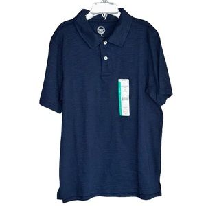 NWT Boys NAVY Polo Shirt 10-12 Short Sleeve